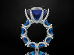 Brilliant Sapphire Engagement Ring