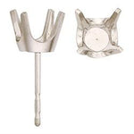 14 Karat Real Gold 4 Prong Earring