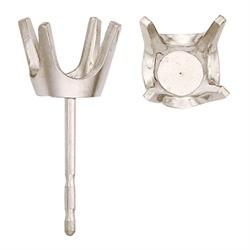 14 Karat Real Gold 4 Prong Earring