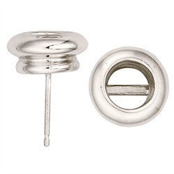 Copy of 14k White Gold Donut Earring