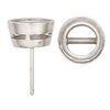 Copy of Round Real White Gold Tapered Bezel with Airline Friction