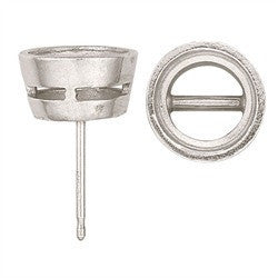 Copy of Round Real White Gold Tapered Bezel with Airline Friction