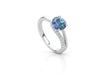 Ava White Gold Aquamarine Ring