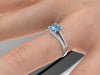 Ava White Gold Aquamarine Ring
