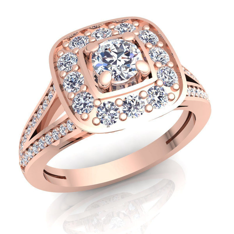 Athena Rose Gold Engagement Ring