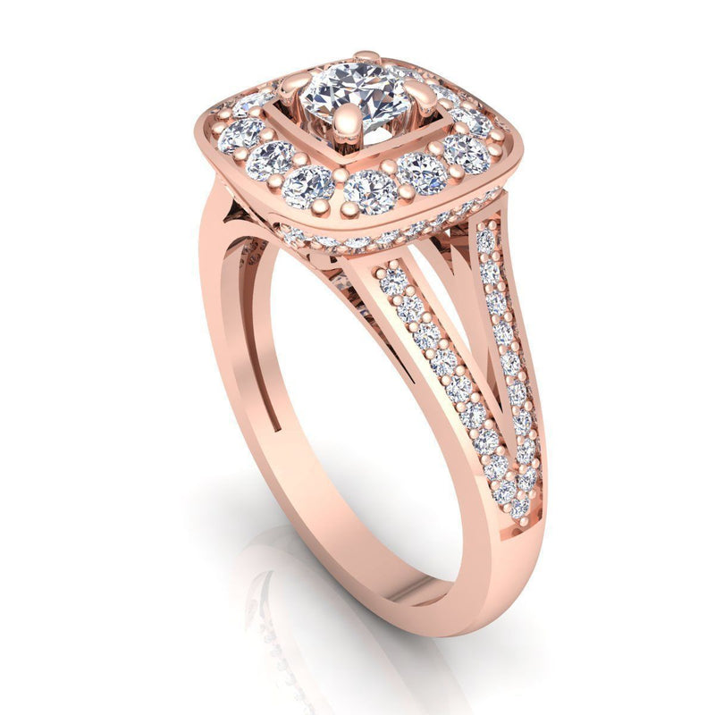 Athena Rose Gold Engagement Ring