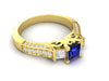 Yellow Gold Sapphire Ring 9