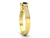 Yellow Gold Sapphire Ring 9
