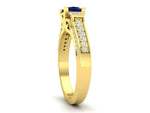 Yellow Gold Sapphire Ring 9