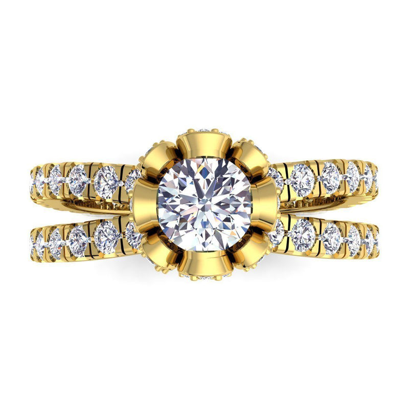 Charlotte Yellow Gold Engagement Ring
