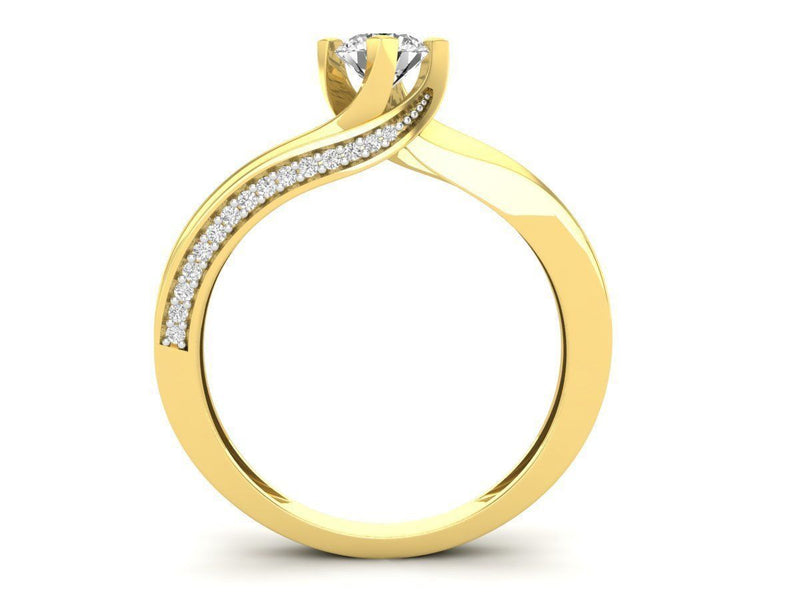 Lilah Yellow Gold Engagement Ring