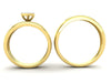 Lena Yellow Gold Engagement Ring and Band