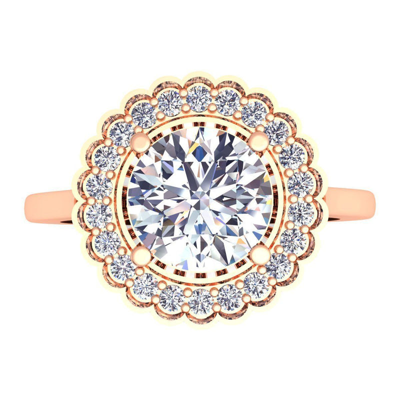 Gaby Rose Gold Engagement Ring