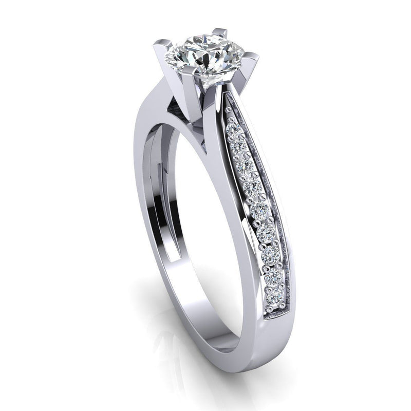 Eva White Gold Engagement Ring