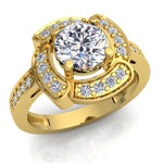 Iris Yellow Gold Engagement Ring