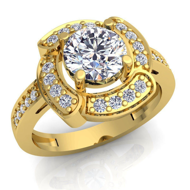 Iris Yellow Gold Engagement Ring