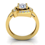 Iris Yellow Gold Engagement Ring