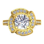 Iris Yellow Gold Engagement Ring