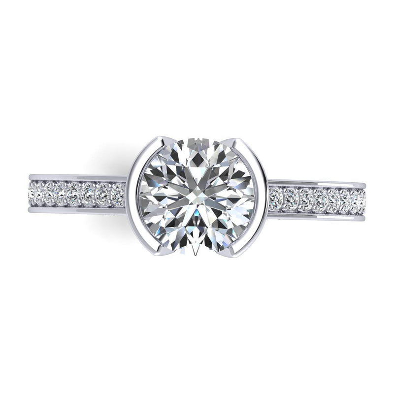 Cora White Gold Engagement Ring