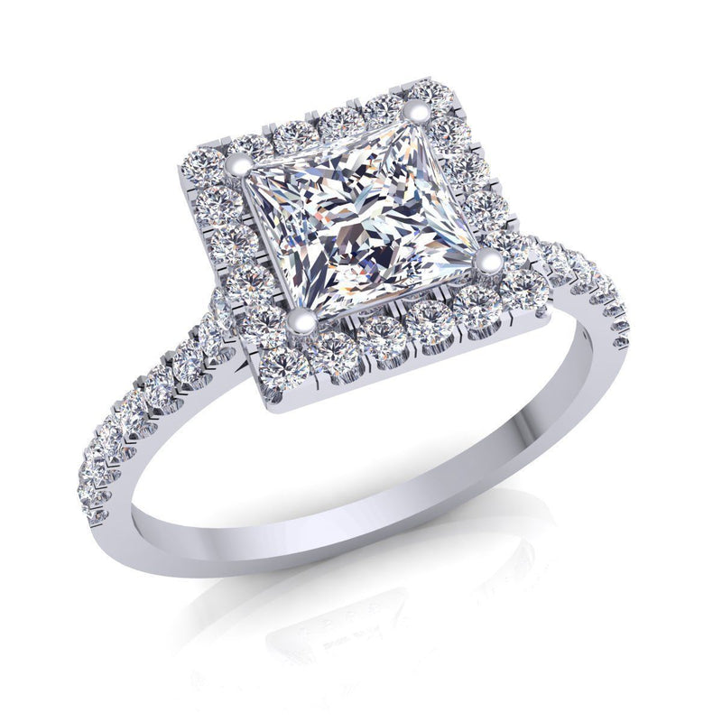 Elena White Gold Engagement Ring