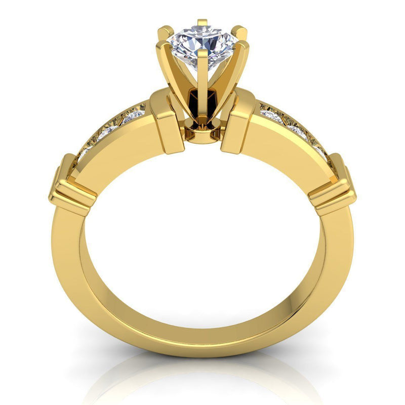 Nora Yellow Gold Engagement Ring