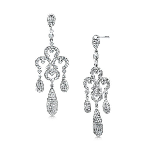 Silver Cubic Zirconia CZ Earrings