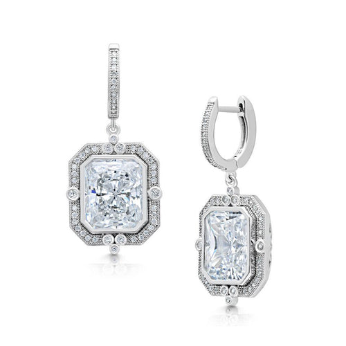 Silver Cubic Zirconia CZ Earrings