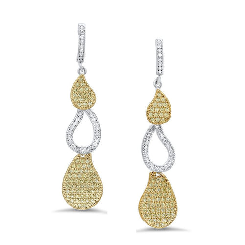 Silver Cubic Zirconia CZ Earrings