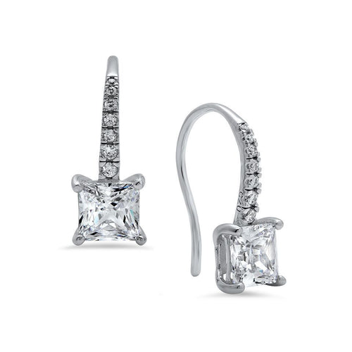 Silver Cubic Zirconia CZ Earrings