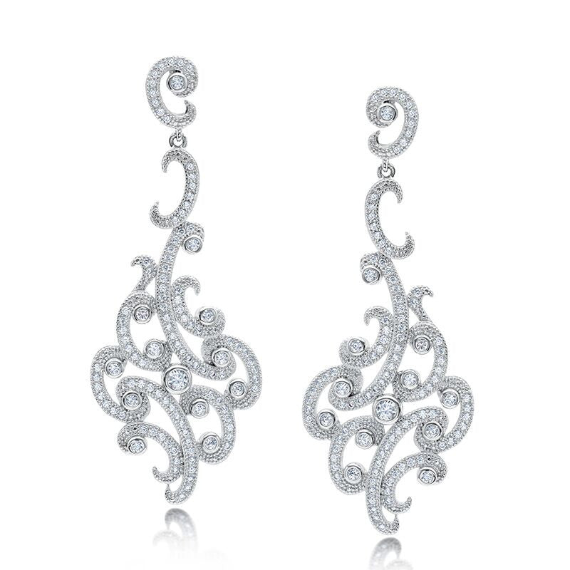 Sophisticated Scroll Dangle Earrings