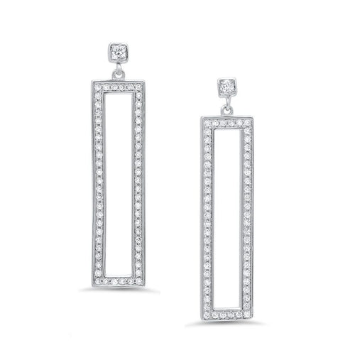 Silver Cubic Zirconia CZ Earrings