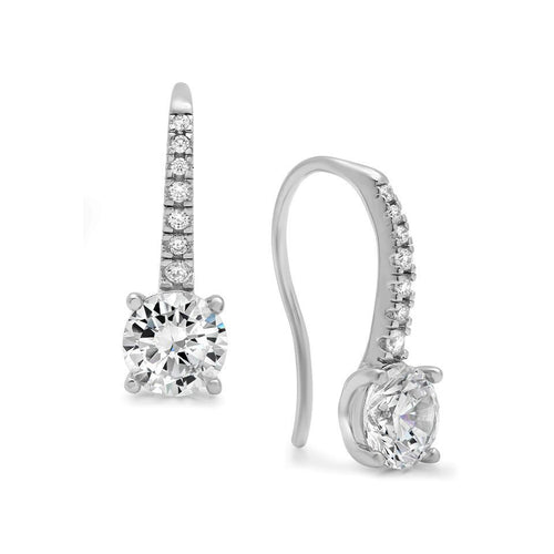 Silver Cubic Zirconia CZ Earrings