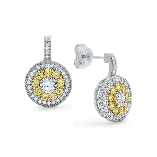 Silver Cubic Zirconia CZ Earrings