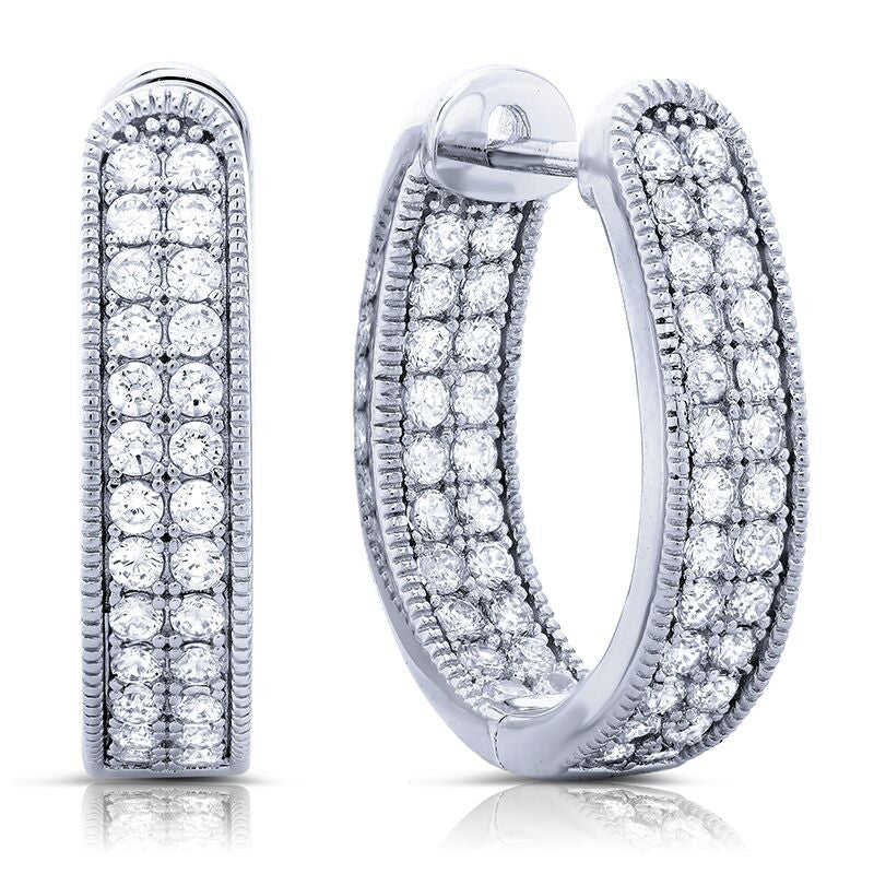 Sparkling Sophistication Hoop Earrings