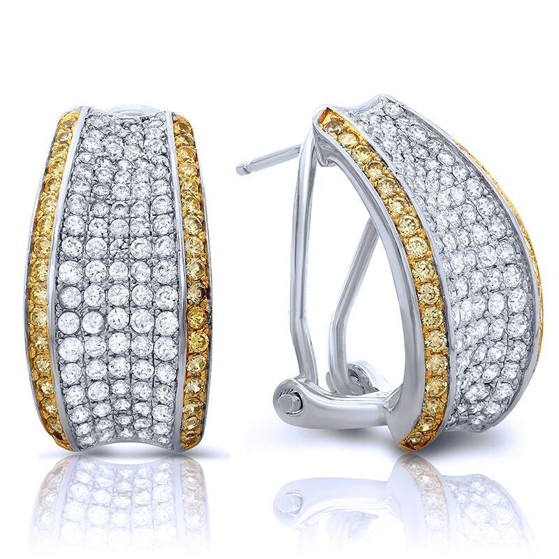 Silver Cubic Zirconia CZ Earrings