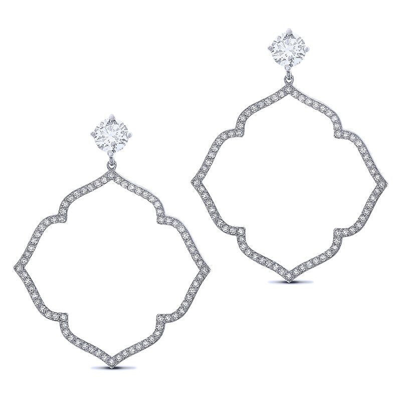 Silver Cubic Zirconia CZ Earrings