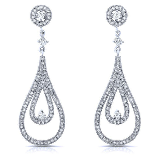 Silver Cubic Zirconia CZ Earrings