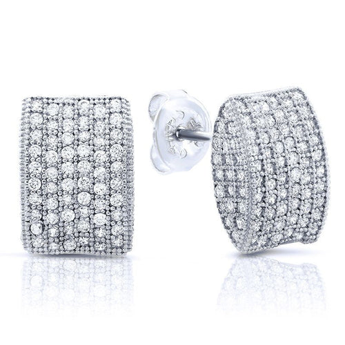 Silver Cubic Zirconia CZ Earrings