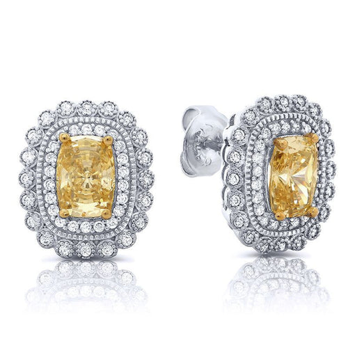 Silver Cubic Zirconia CZ Earrings