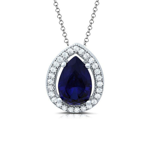 Silver Cubic Zirconia CZ Pendant