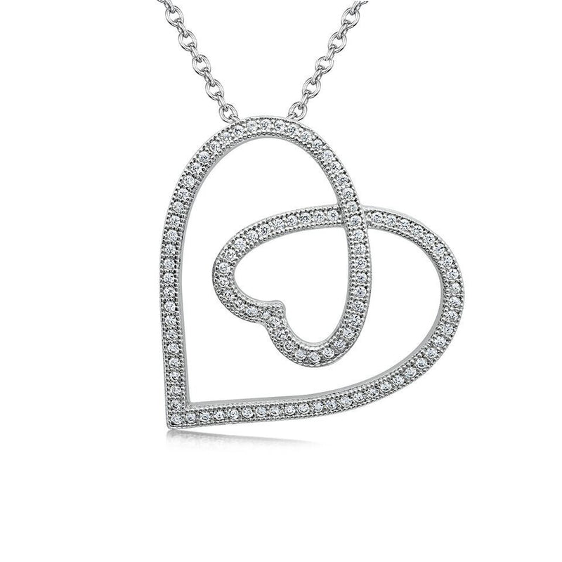 Silver Cubic Zirconia CZ Pendant