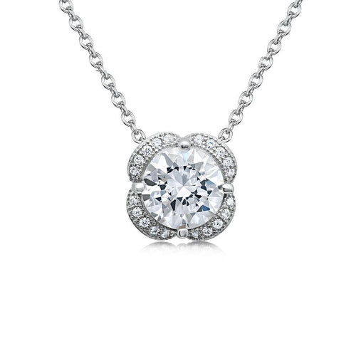 Silver Cubic Zirconia CZ Pendant