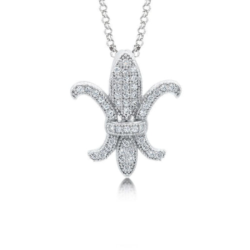 Silver Cubic Zirconia CZ Pendant