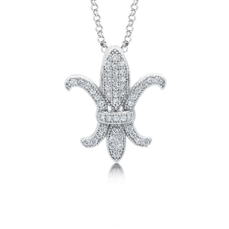 Silver Cubic Zirconia CZ Pendant