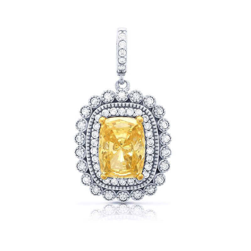 Silver Cubic Zirconia CZ Pendant