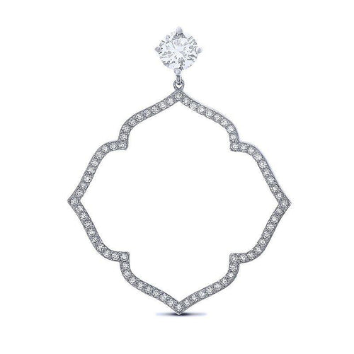 Silver Cubic Zirconia CZ Pendant