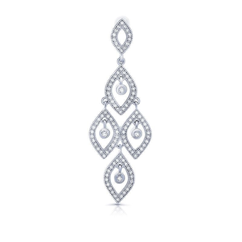 Silver Cubic Zirconia CZ Pendant