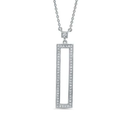 Silver Cubic Zirconia CZ Pendant