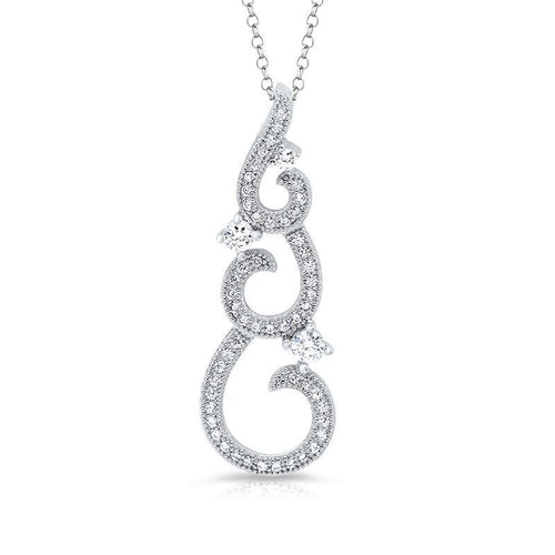 Silver Cubic Zirconia CZ Pendant