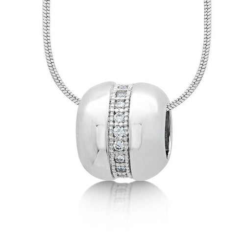 Silver Cubic Zirconia CZ Pendant